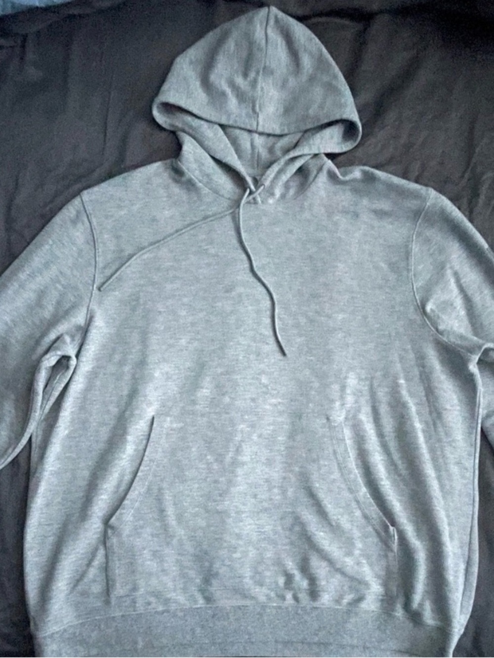 ALO Micro Waffle Fast Break Hoodie Men’s XL Heather Grey